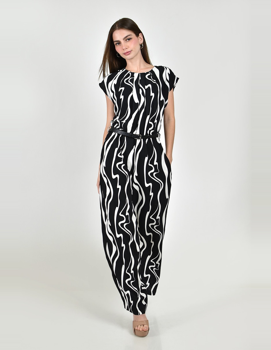 Jumpsuit casual estampado macroprint para mujer Jumpsuit casual estampado macroprint para mujer