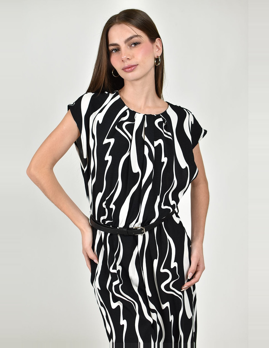 Jumpsuit estampado macroprint para mujer 3