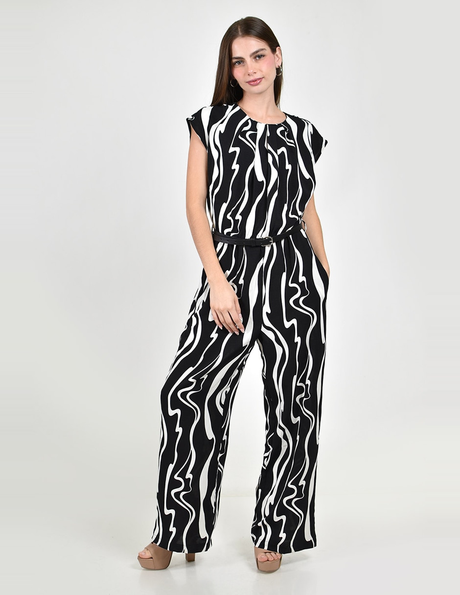 Jumpsuit estampado macroprint para mujer 4