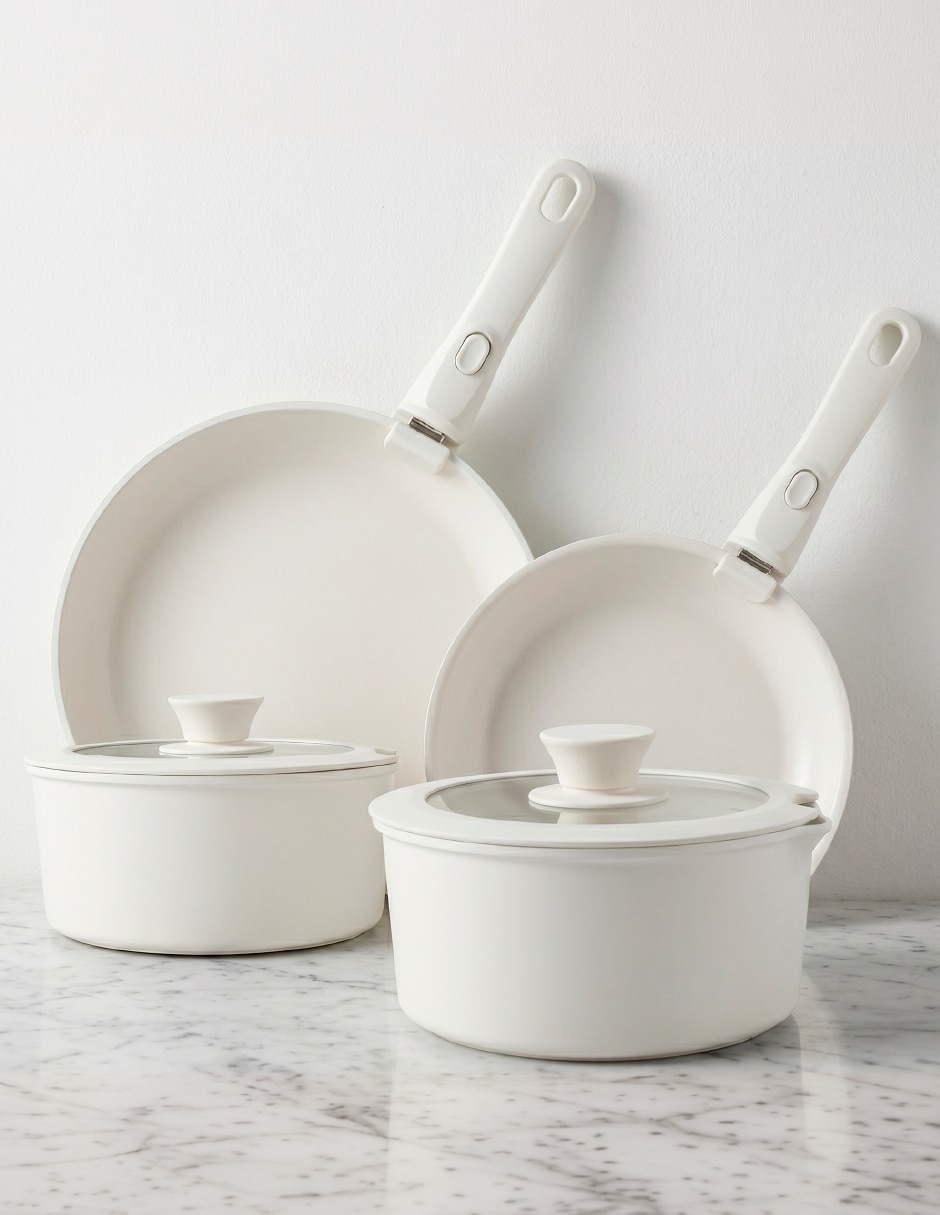 Batería de cocina de aluminio fundido antiadherente cerámica 14 piezas