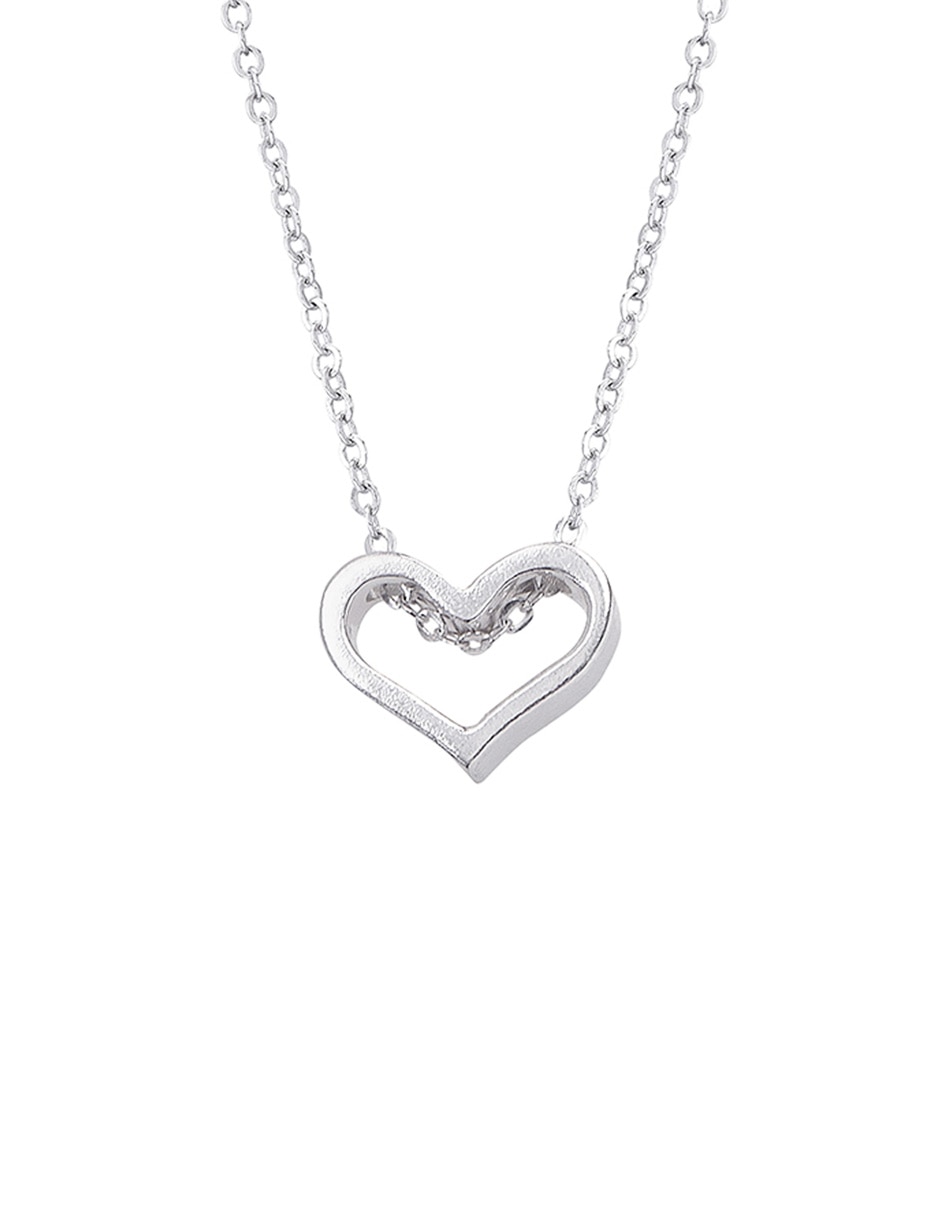 Collar de corazón Unlimited By Ob de plata P 925