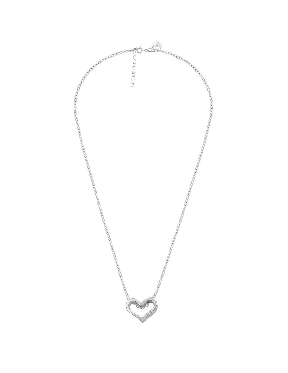 Collar de corazón Unlimited By Ob de plata P 925