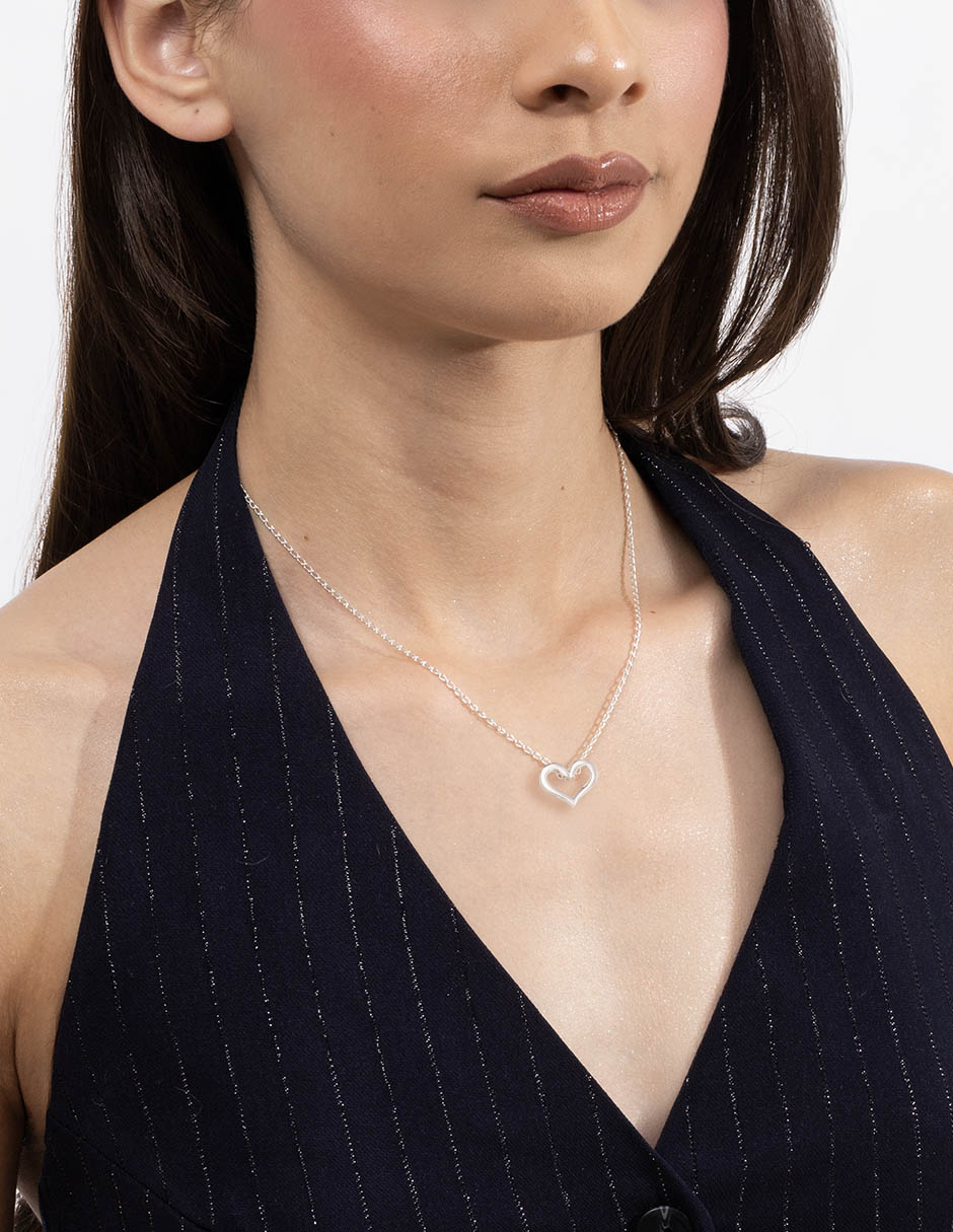 Collar de corazón Unlimited By Ob de plata P 925