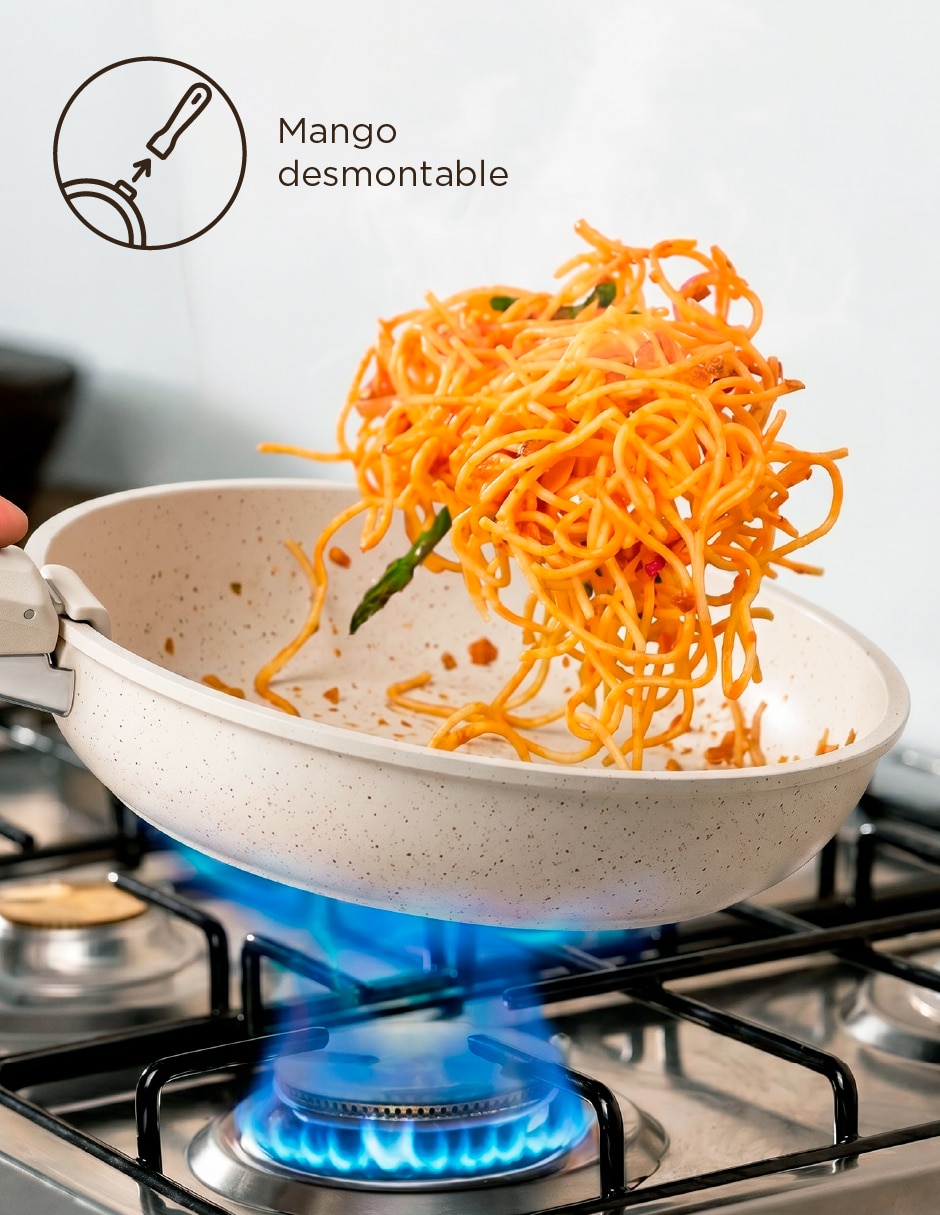 Batería de cocina Magma Life de aluminio fundido antiadherente sin pfoa 19 piezas