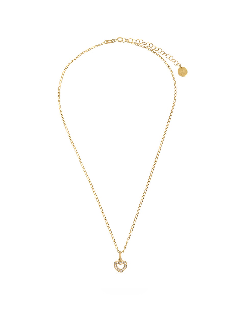 Collar con dije de corazón Unlimited By Ob de oro amarillo 10 k