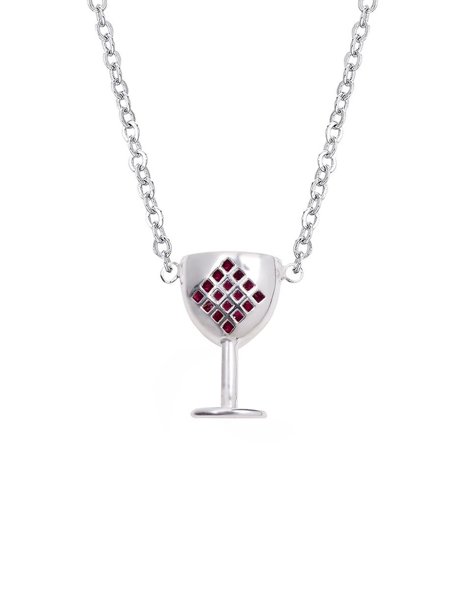 Collar de copa de martini Unlimited By Ob de plata P 925