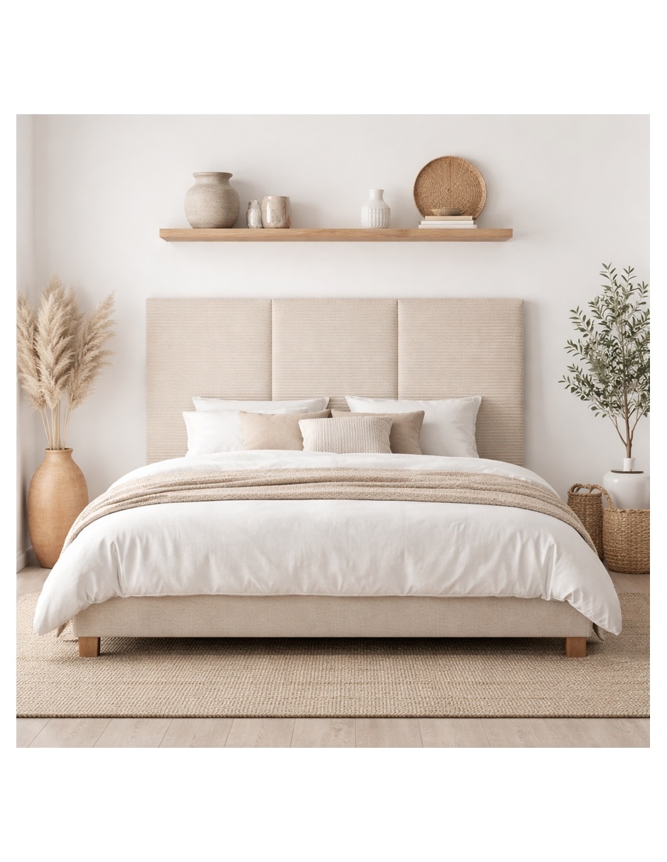 Cabecera Basel Sochic de madera y tela