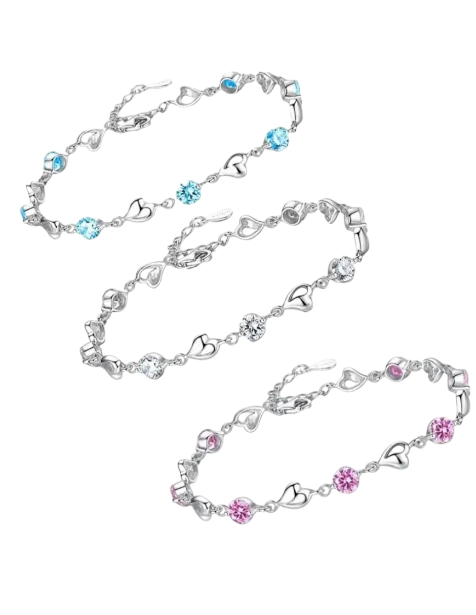 Set de pulsera de plata P925