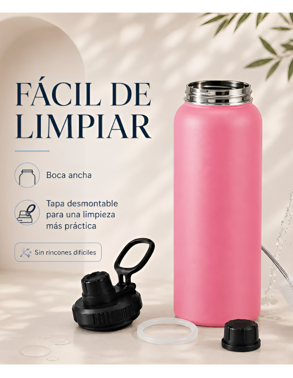 Termo de acero inoxidable con tapa rosca 1.1 L 3