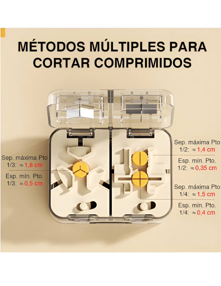 Pastillero 4 compartimentos 2