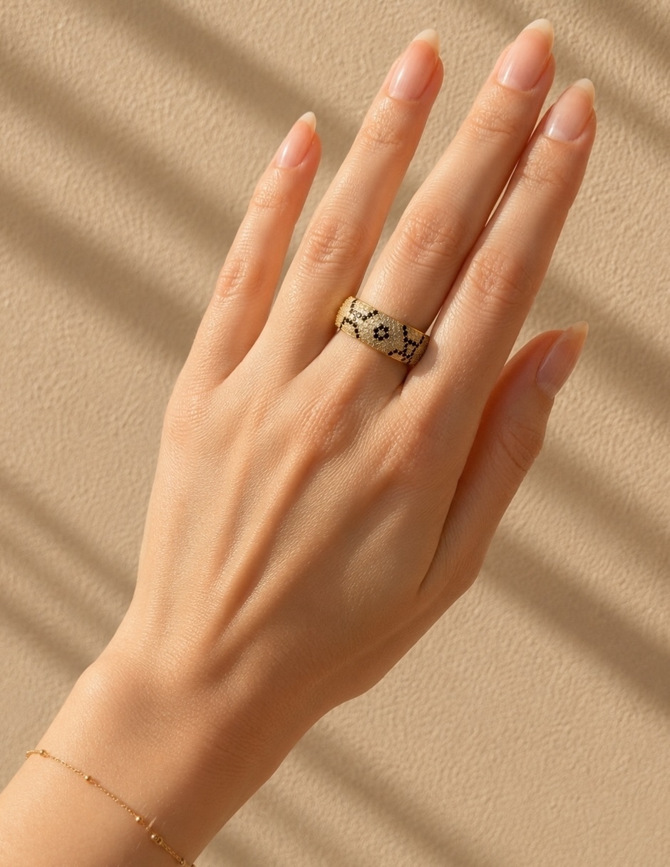 Anillo Yoiko Safari baño de oro 18 k