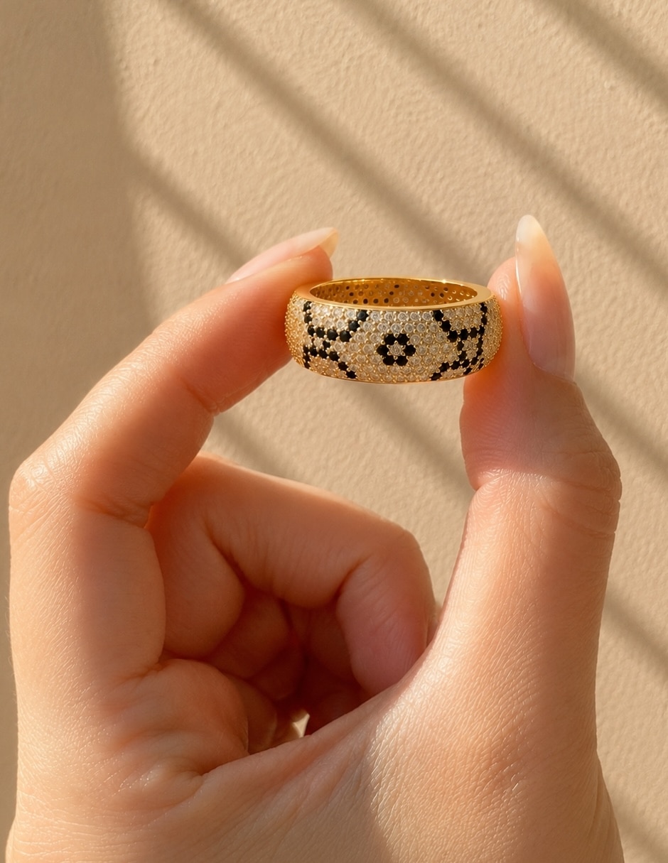 Anillo Yoiko Safari baño de oro 18 k