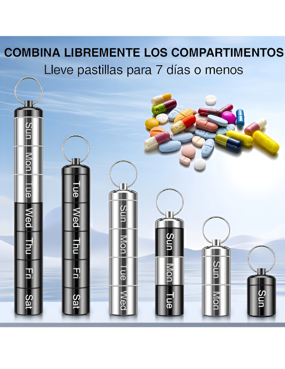 Pastillero 7 compartimentos 2