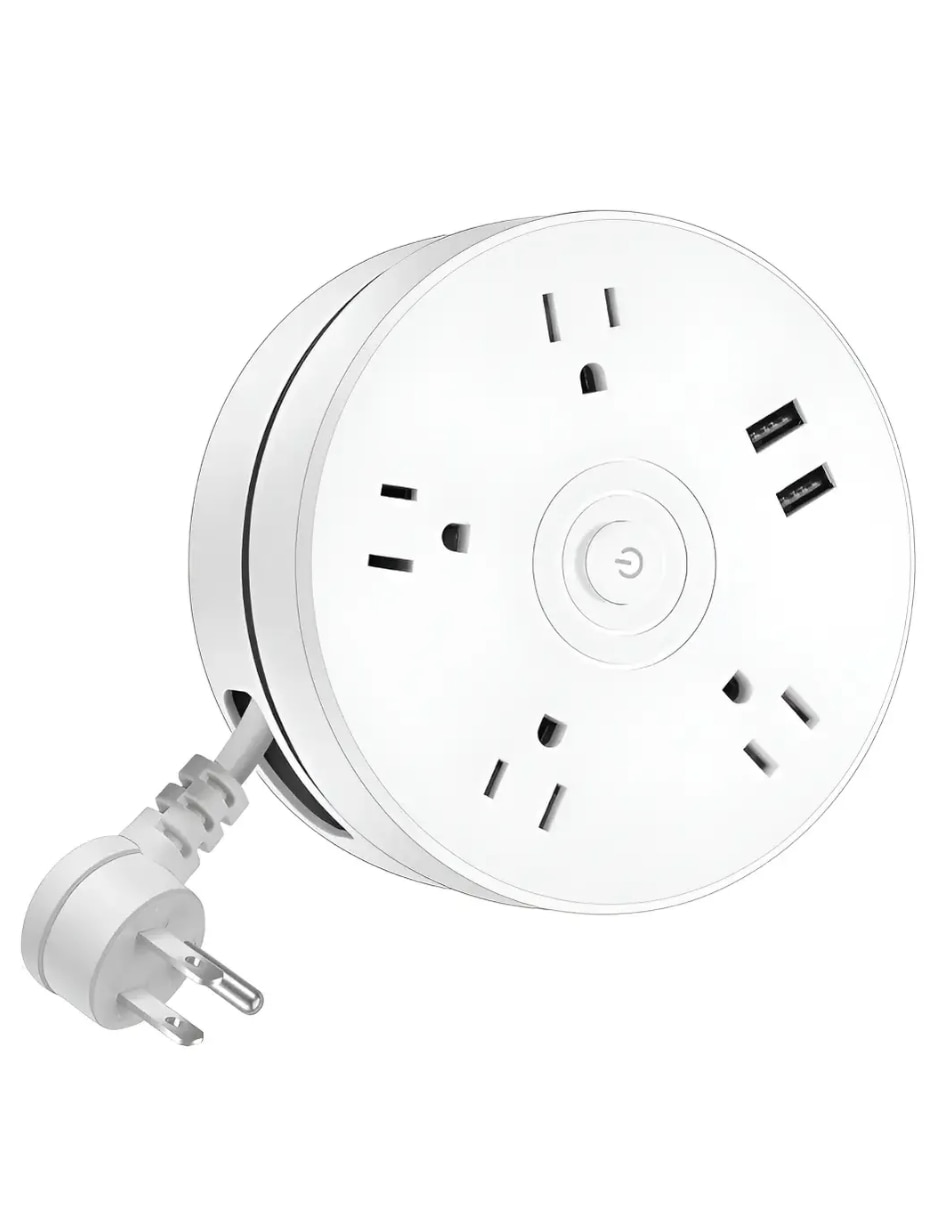 Multicontacto de 4 contactos y 2 puertos usb