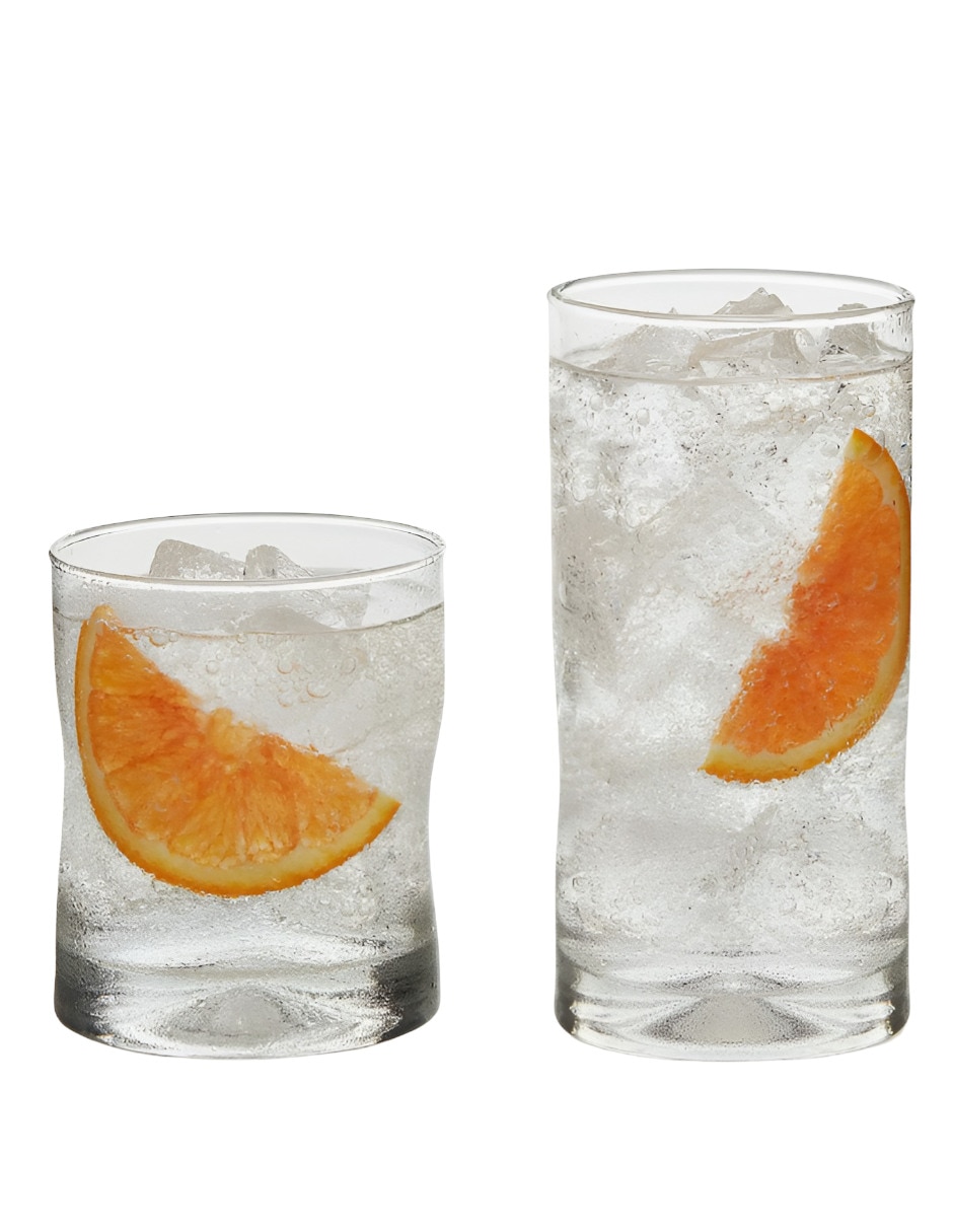 Set de vasos para jugo Xtellar de vidrio con 16 piezas