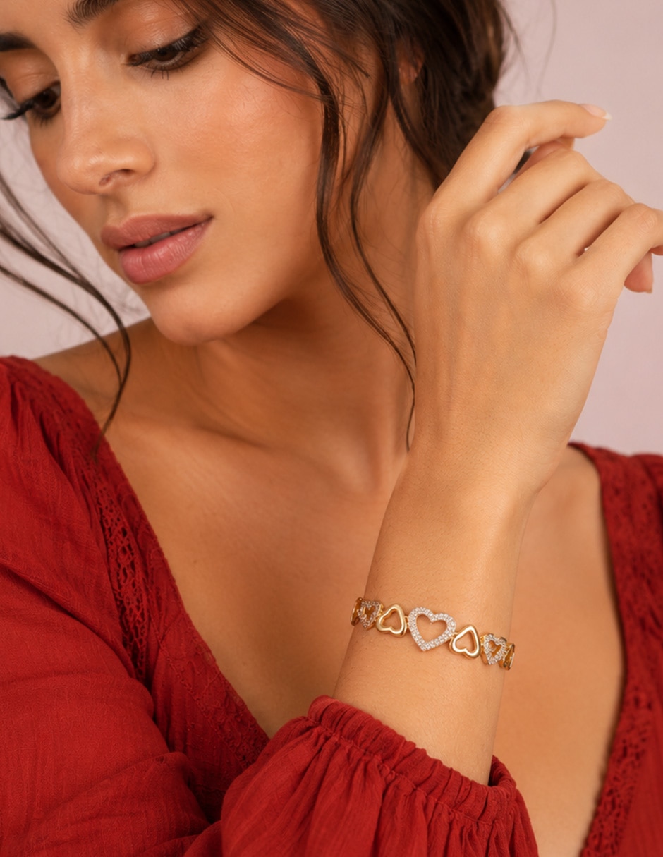 Brazalete yoiko con zirconia corazza