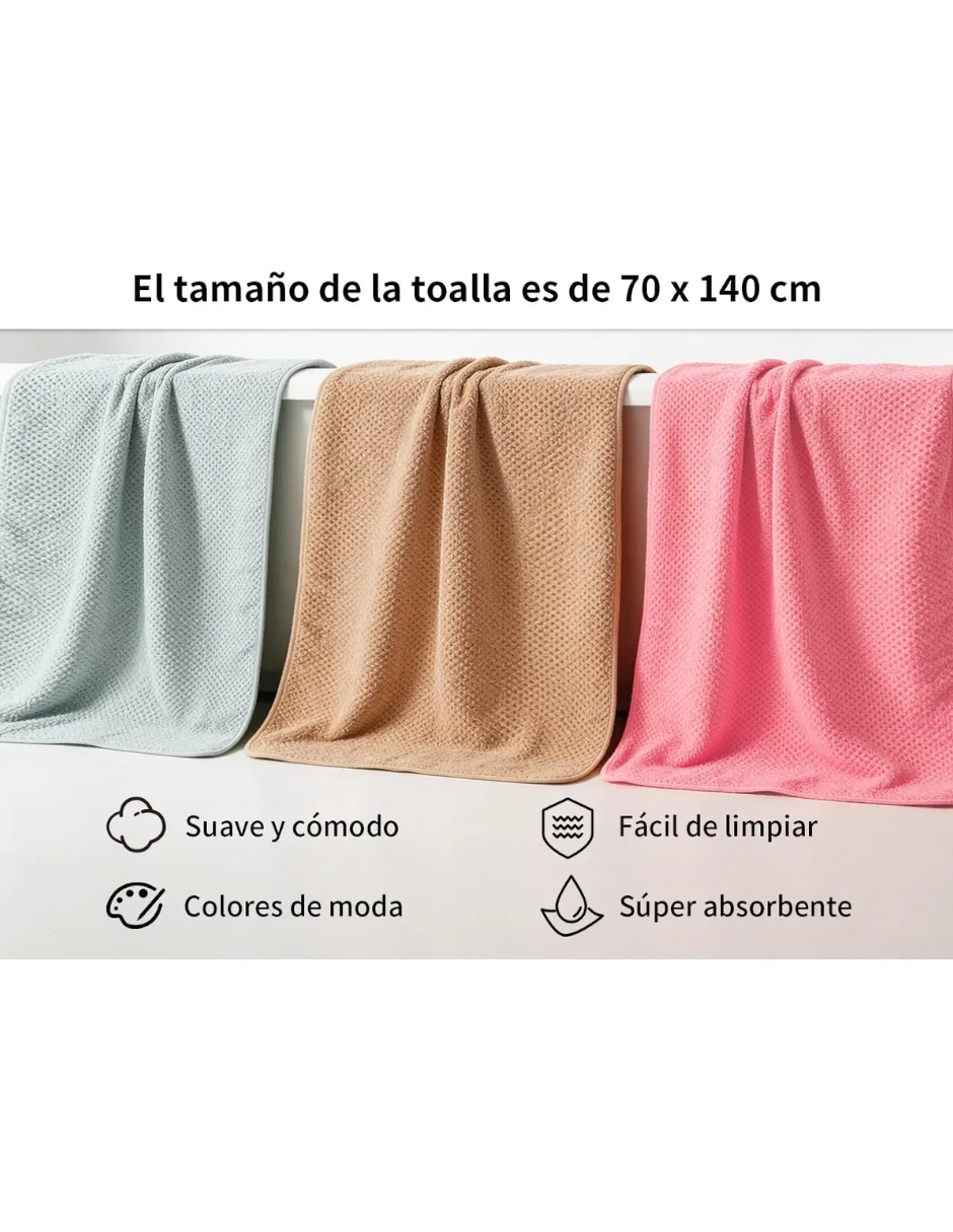 Toalla para baño Genérica de microfibra