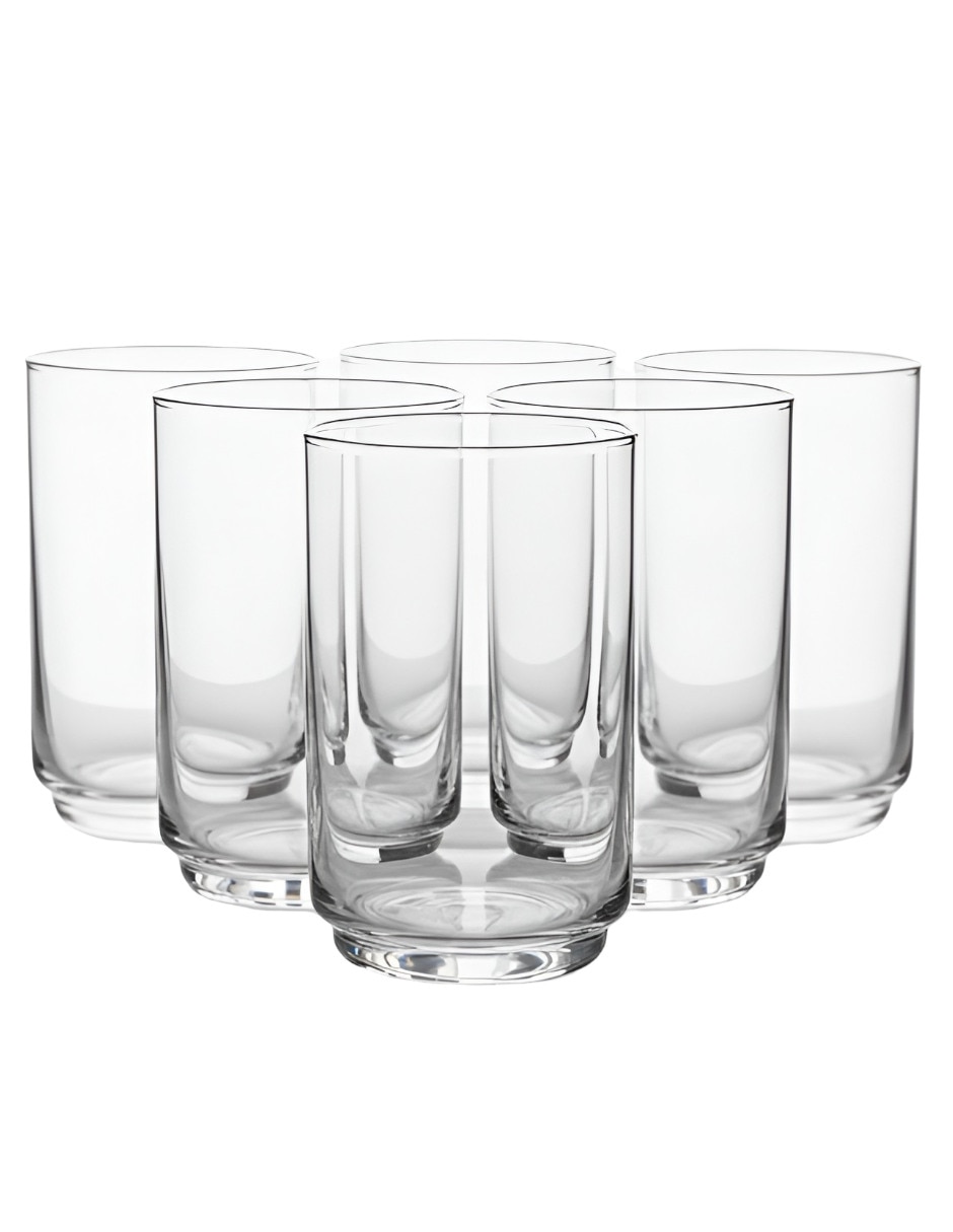Set de vasos para agua de vidrio con 6 piezas Set de vasos para agua de vidrio con 6 piezas