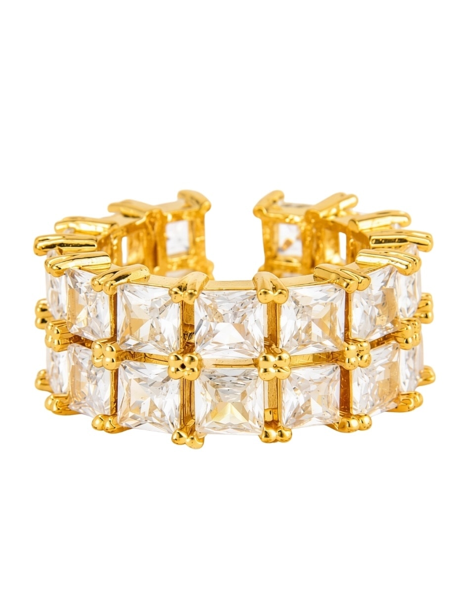 Anillo Lumière baño de oro 18 k