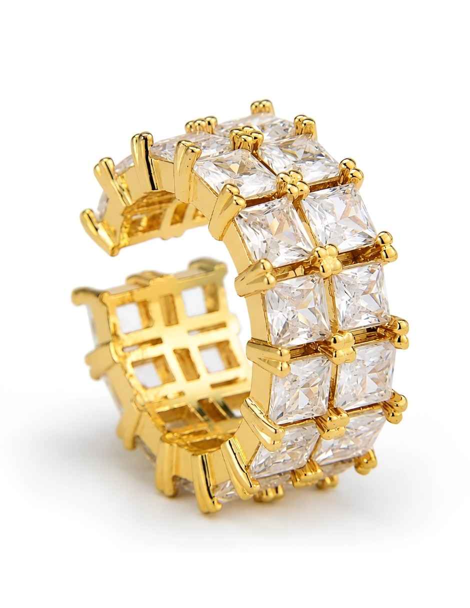 Anillo Lumière baño de oro 18 k 4