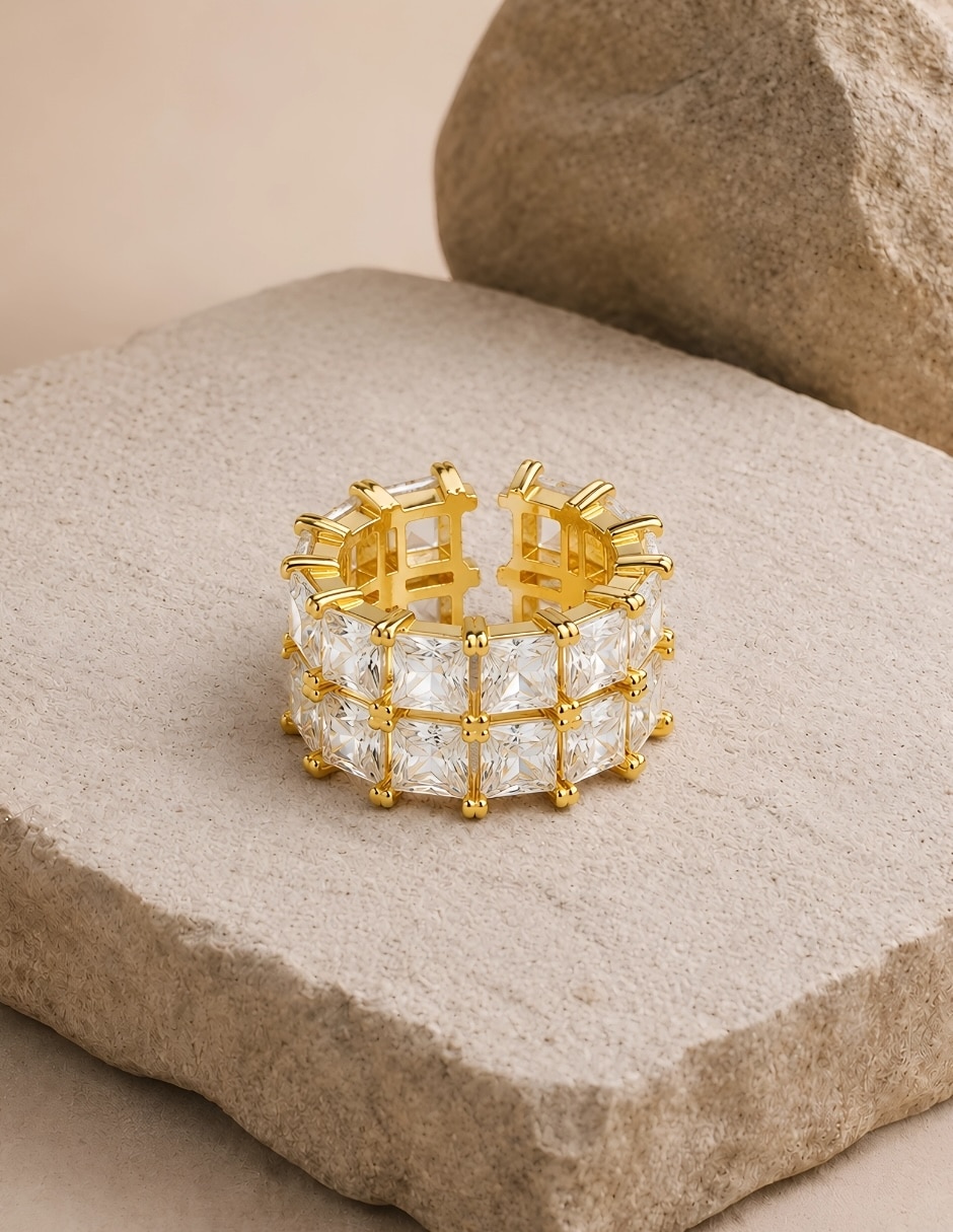 Anillo Lumière baño de oro 18 k 6