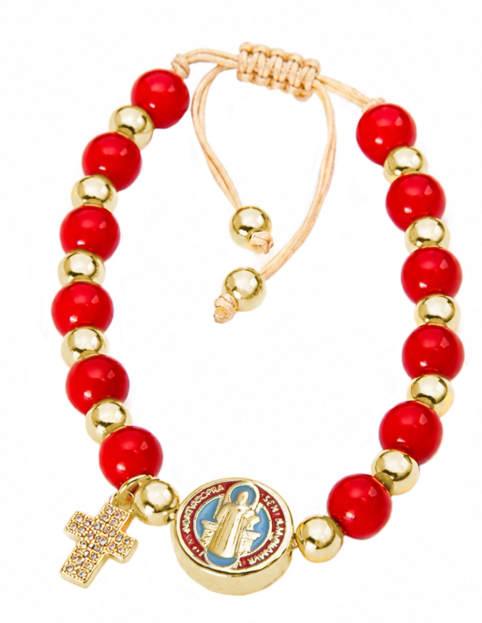 Pulsera yoiko con zirconia rubí