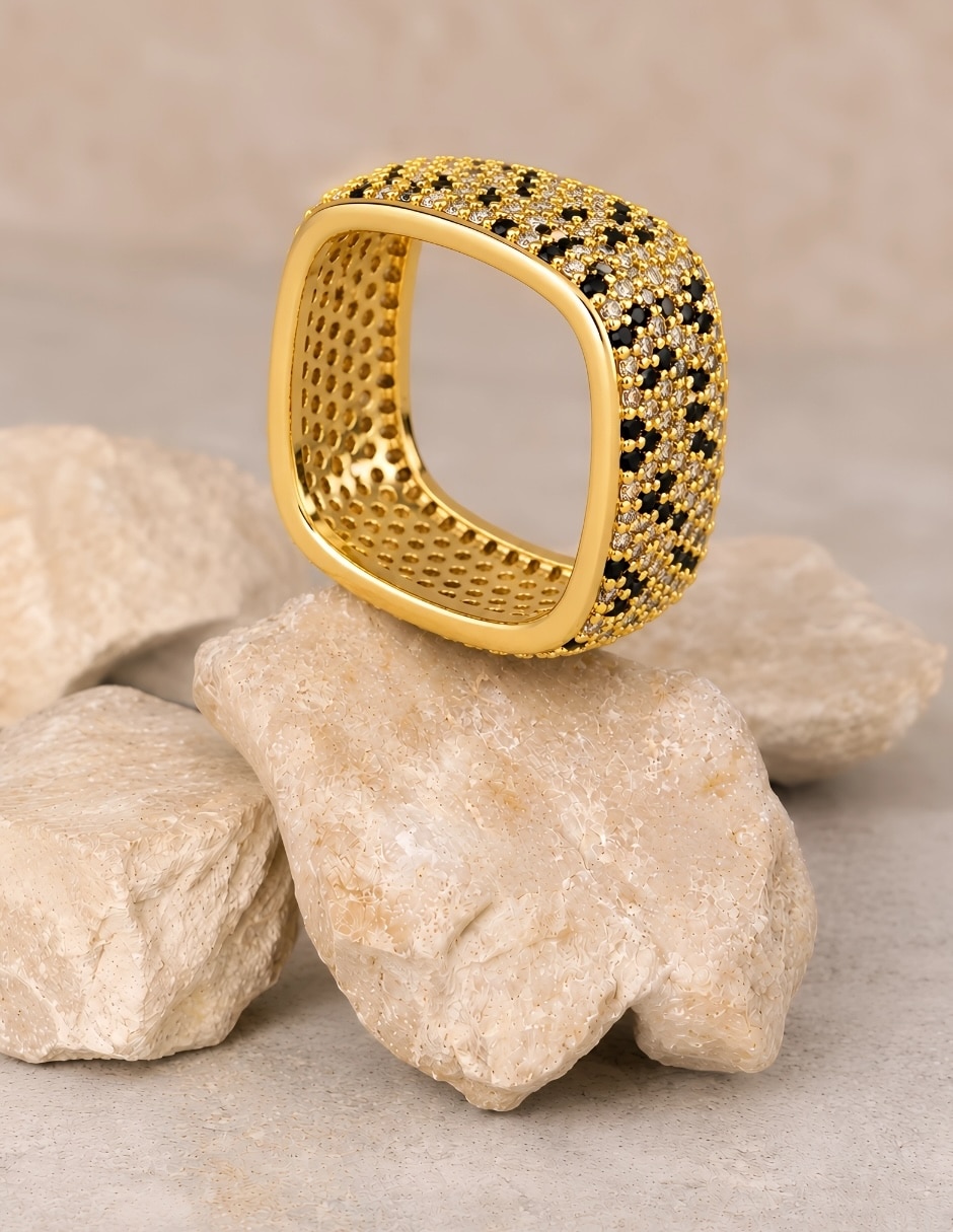 Anillo Yoiko Savanna baño de oro 18 k