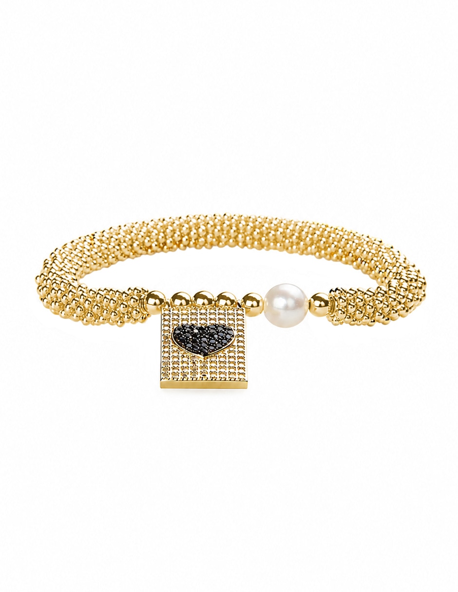 Pulsera yoiko con zirconia noir