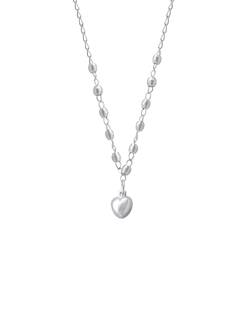 Collar de corazón Unlimited By Ob de plata P 925