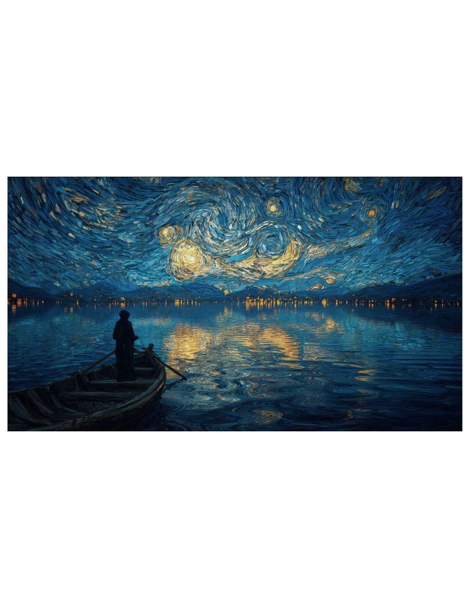 Cuadro decorativo Impresion en tela lago Bajo la noche estrellada Cuadro decorativo Impresion en tela lago Bajo la noche estrellada