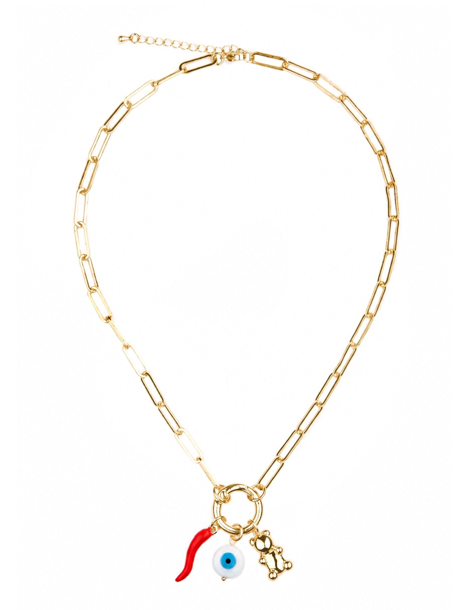 Collar con dije de ojo yoiko talisma