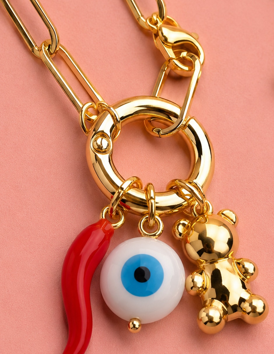 Collar con dije de ojo yoiko talisma