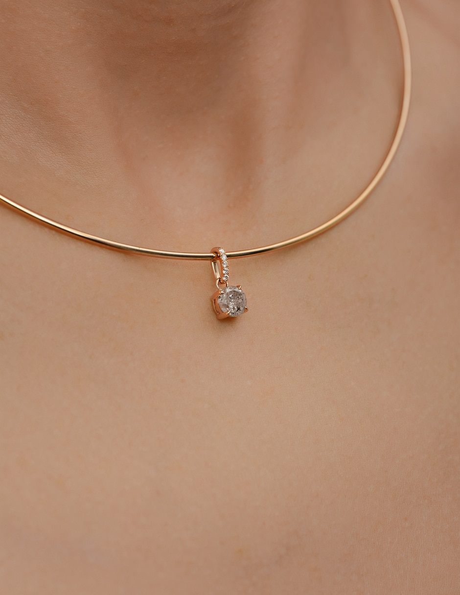 Dije Gladkova Joyería de oro amarillo 14 K diamante