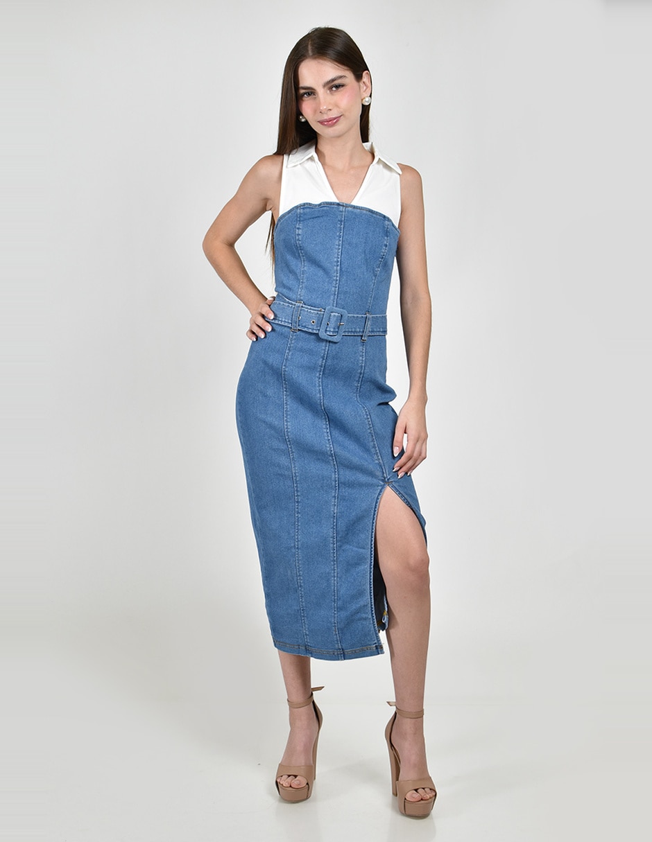 Vestido midi casual para mujer Vestido midi casual para mujer