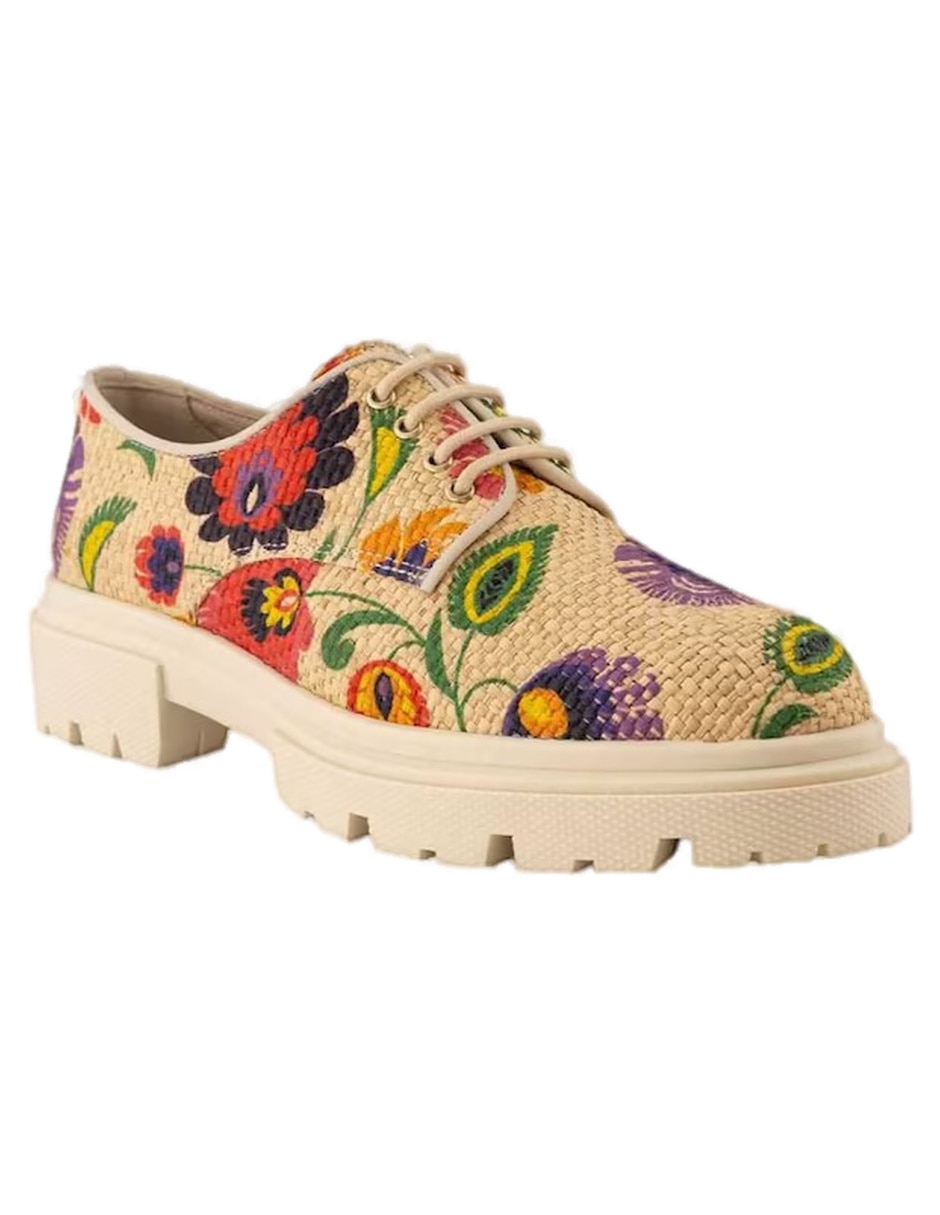 Mocasín de piel para mujer