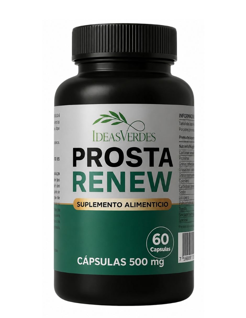 Prosta renew con óxido de magnesio gaba l-triptófano semilla de calabaza celulosa vegetal vitamina c l-teanina 5htp manzanilla vitamina b6 vitamina b3 tila e inositol sabor herbal Prosta renew con óxido de magnesio gaba l-triptófano semilla de calabaza celulosa vegetal vitamina c l-teanina 5htp manzanilla vitamina b6 vitamina b3 tila e inositol sabor herbal
