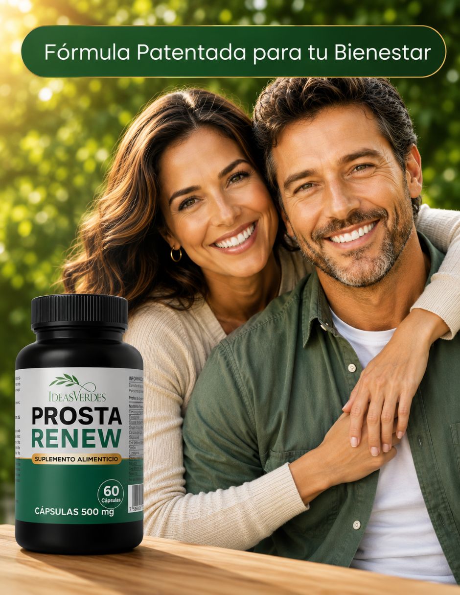 Prosta renew con óxido de magnesio gaba l-triptófano semilla de calabaza celulosa vegetal vitamina c l-teanina 5htp manzanilla vitamina b6 vitamina b3 tila e inositol sabor herbal 2