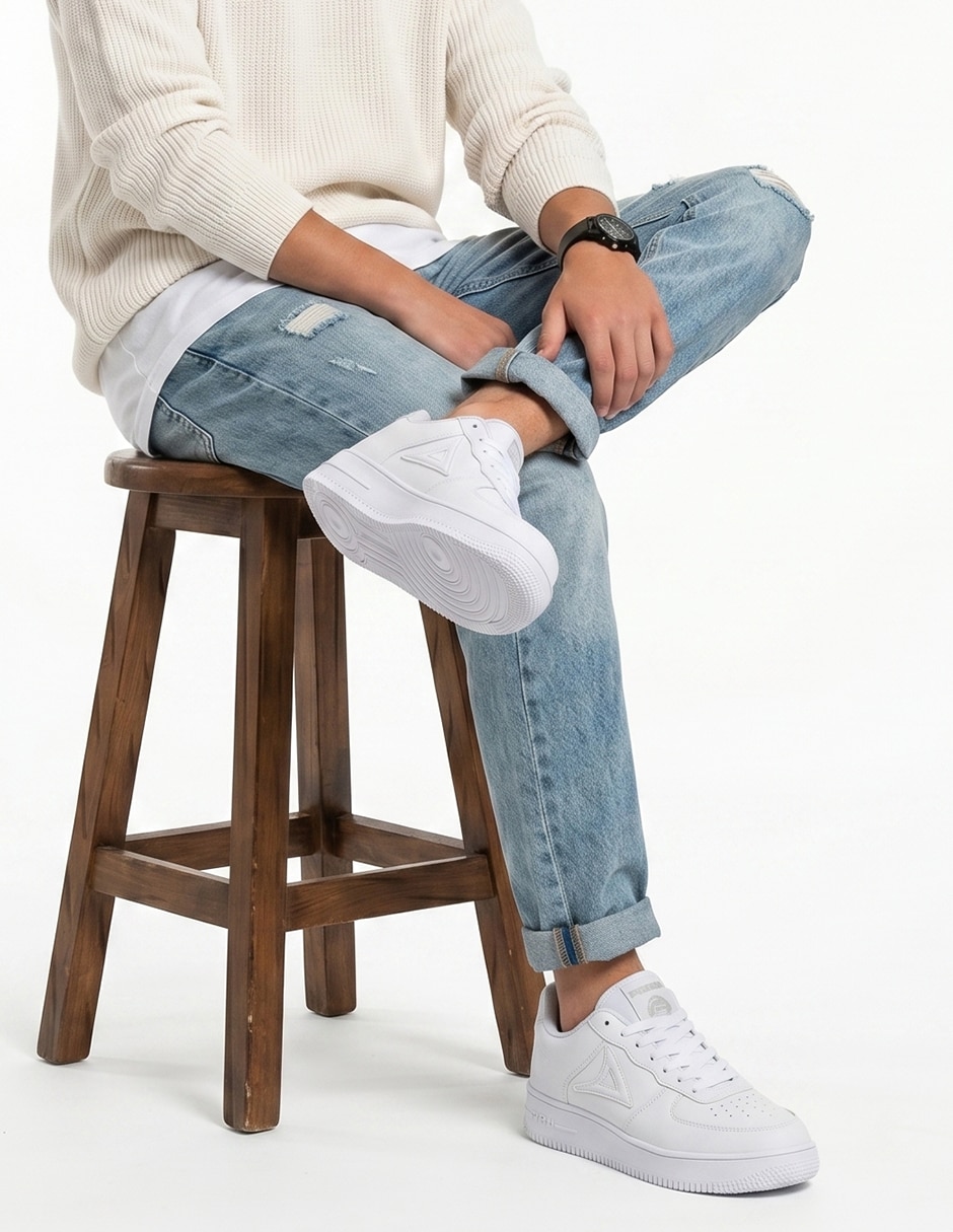 Tenis de piel kuali shoes pirma para hombre