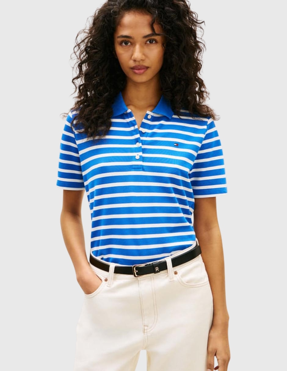 Playera tipo polo para mujer