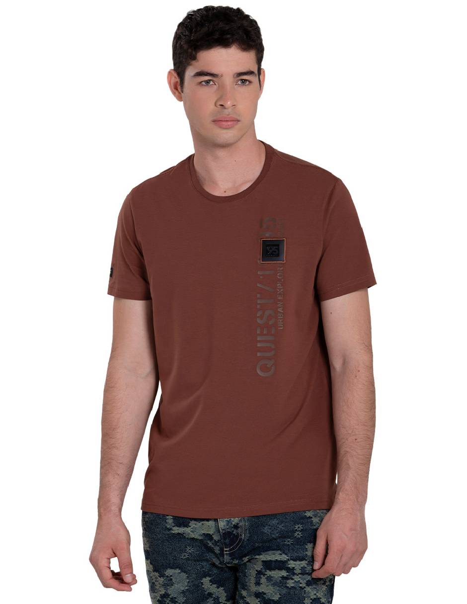Playera quest q premium cuello redondo para hombre