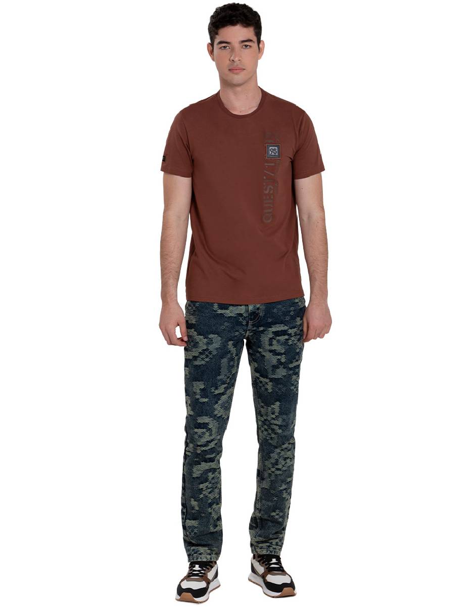 Playera quest q premium cuello redondo para hombre