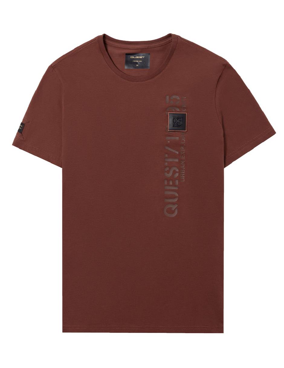 Playera quest q premium cuello redondo para hombre