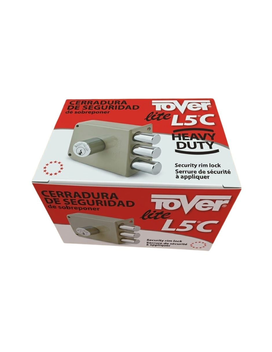 Cerradura sobreponer Tover l-5cn de derecha e izquierda