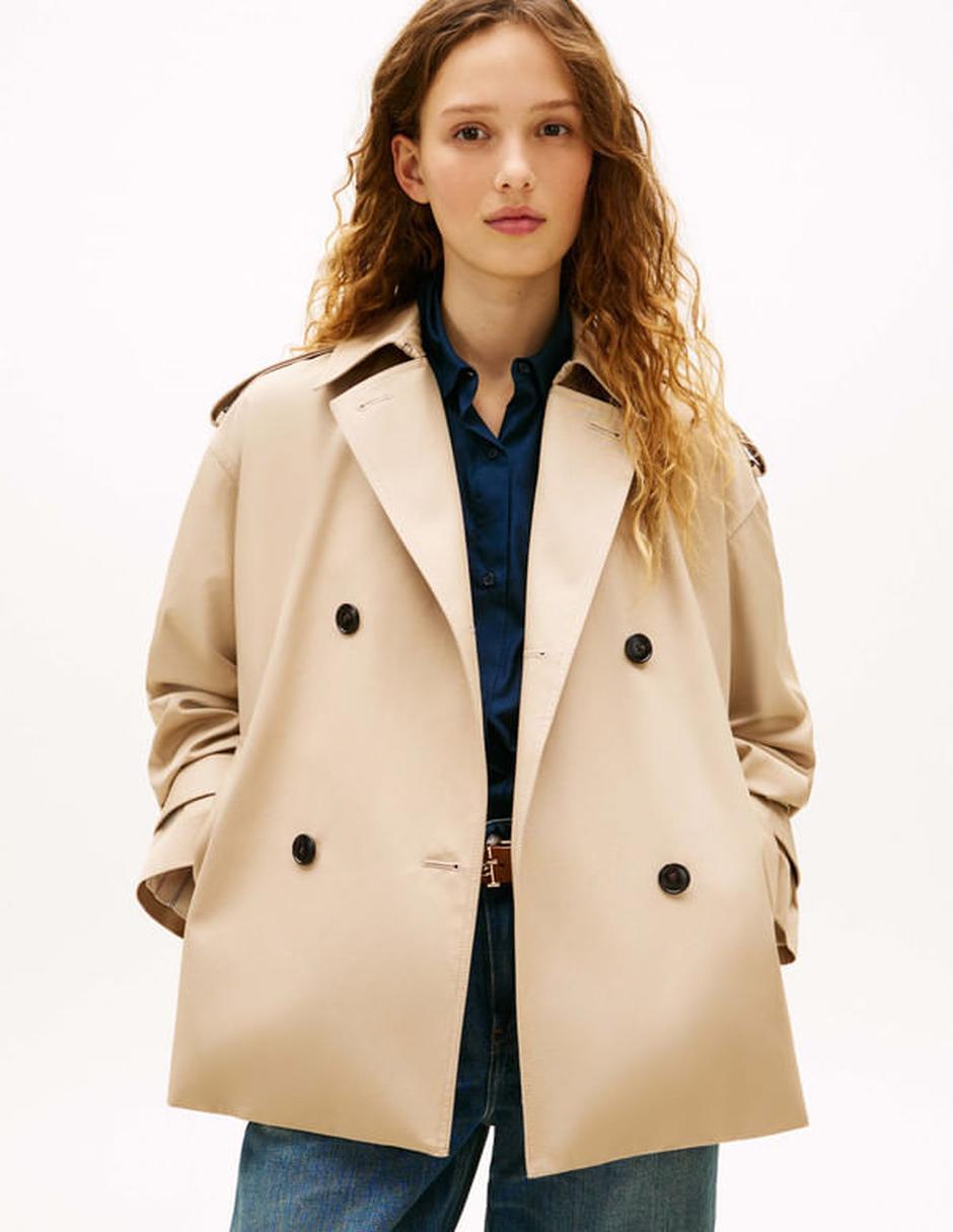 Chamarra casual Tommy Hilfiger de algodón para mujer
