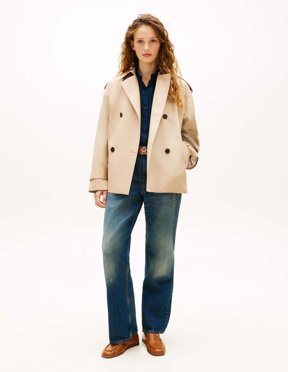 Chamarra casual Tommy Hilfiger de algodón para mujer
