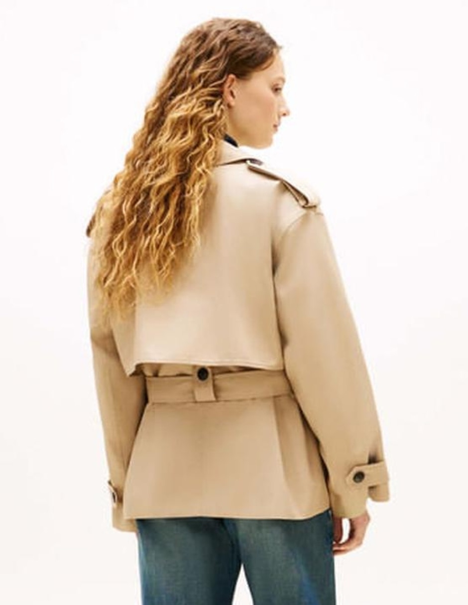 Chamarra casual Tommy Hilfiger de algodón para mujer