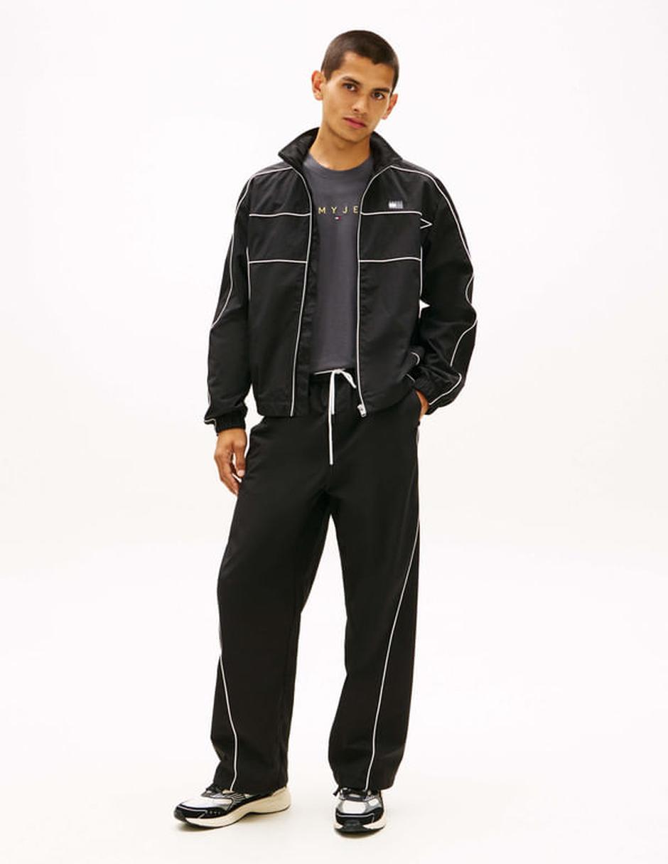 Chamarra casual tommy jeans repelente al agua de nylon para hombre