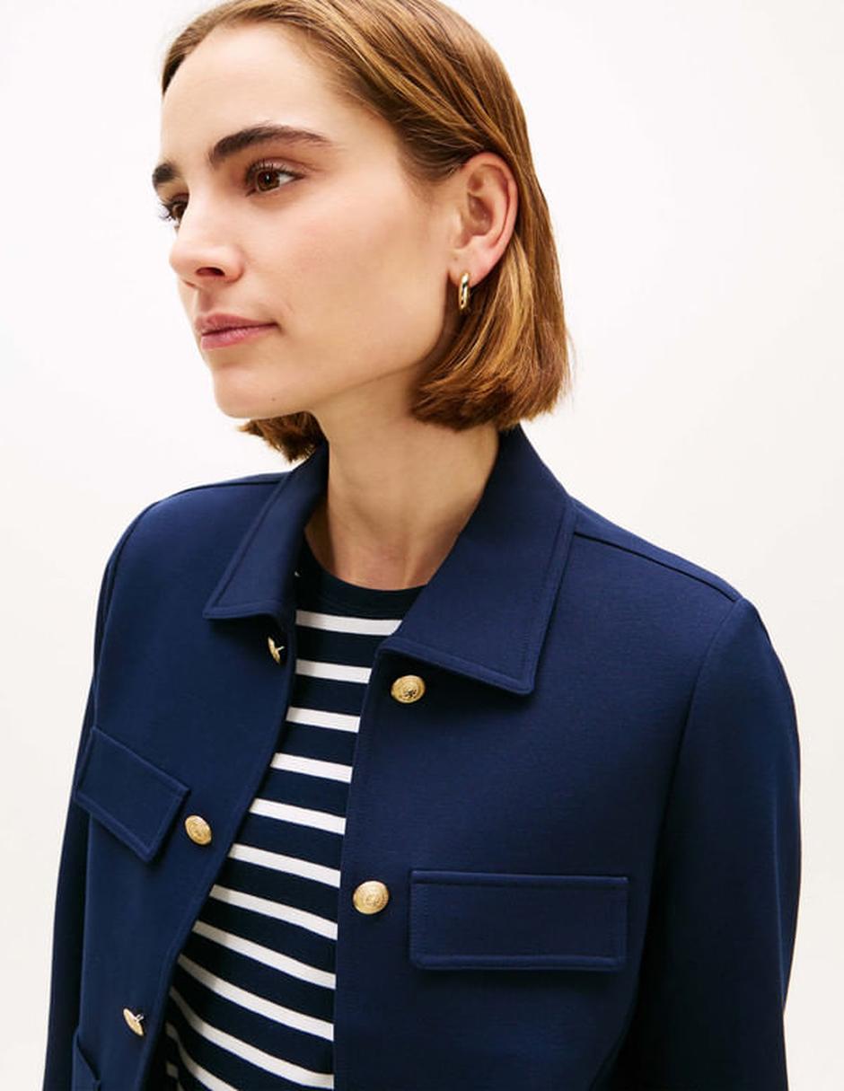 Chamarra casual Tommy Hilfiger de algodón para mujer