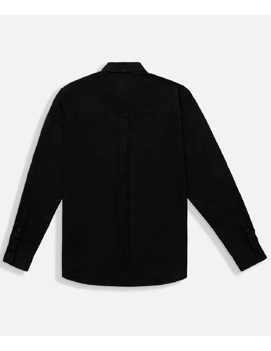 Camisa casual quest q camisa de algodón manga larga para hombre