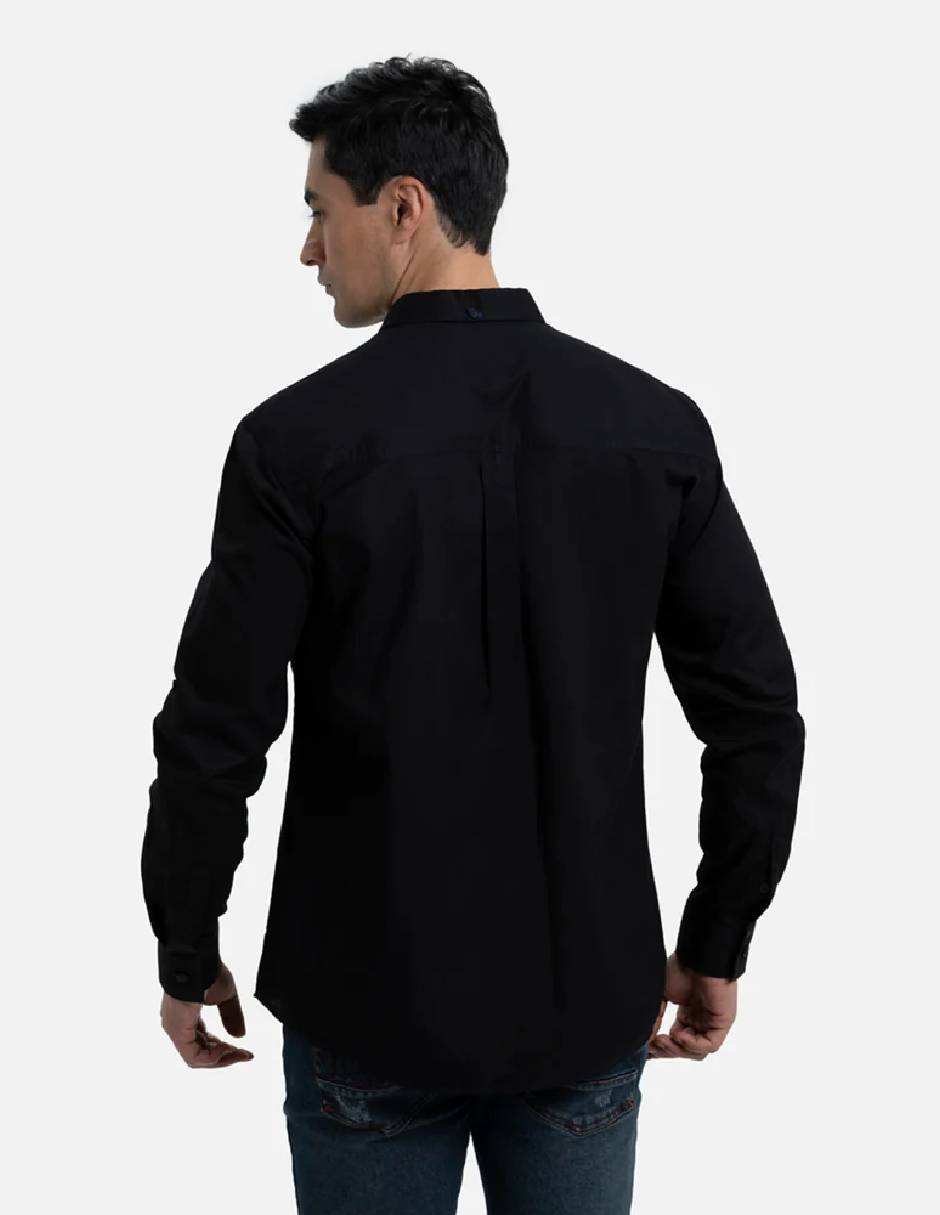 Camisa casual quest q camisa de algodón manga larga para hombre